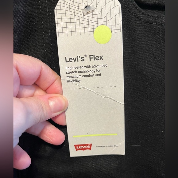 Levi’s 512 Slim Taper Stretch  Flex Men’s Black Jeans 33x32 NWT - Picture 6 of 16